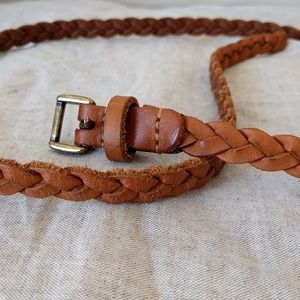 Urban Outfitters BDG. braided brown leather belt